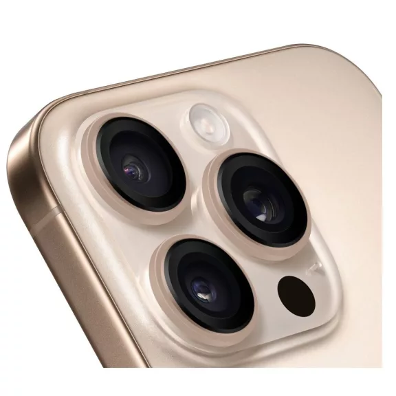 Obal:Me Apple iPhone 16 Pro/16 Pro Max tempered glass kamera védő üvegfólia, desert titanium