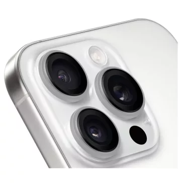   Obal:Me Apple iPhone 16 Pro/16 Pro Max tempered glass kamera védő üvegfólia, white titanium