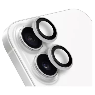   Obal:Me Apple iPhone 16/ 16 Plus tempered glass kamera védő üvegfólia, fehér
