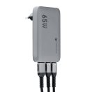 Forcell F-Energy GaN III VT-47 ultra vékony utazó / töltő adapter, 2X USB-C + USB-A, 4A, 65w, szürke