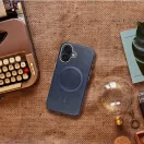 Gentleman iPhone 14 Pro MagSafe kompatibilis ECO bőr tok, kameravédő peremmel, kék