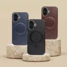 Gentleman Samsung Galaxy A26 MagSafe kompatibilis ECO bőr tok, kameravédő peremmel, fekete