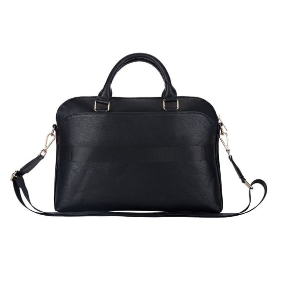 Guess PU Grained Triangle Logo Sleeve 13/14/15" laptop táska, fekete