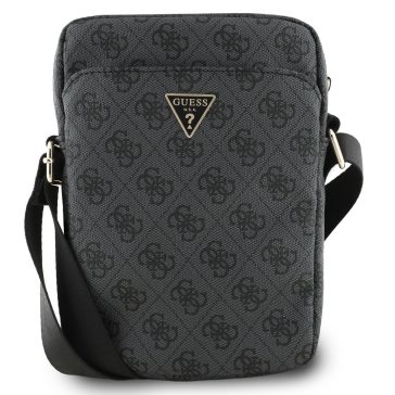 Guess PU 4G Triangle Logo Bag kis táska, 8", fekete