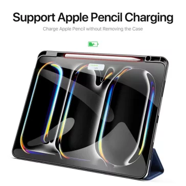   Dux Ducis Domo iPad Pro 13 (2024 / 2025) kihajtható tok pencil tartóval, fekete