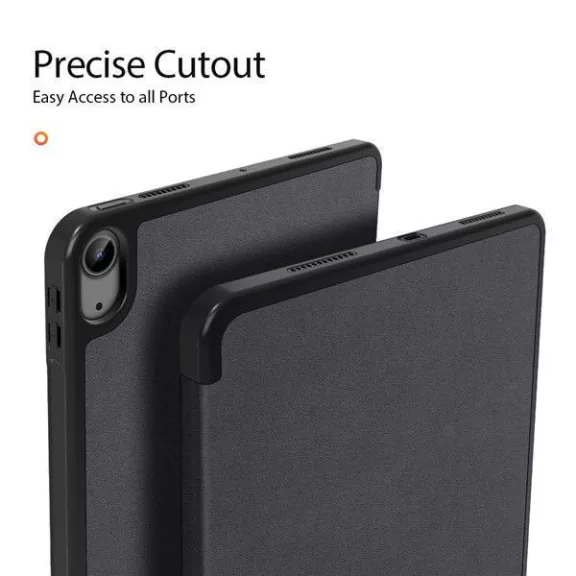 Dux Ducis Domo iPad Air 4/5/6 10.9 kihajtható tok pencil tartóval, fekete
