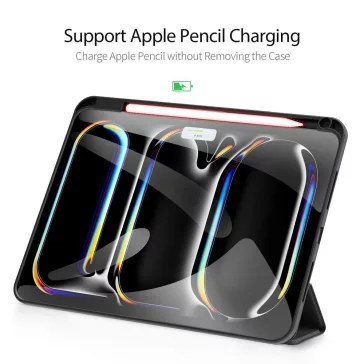   Dux Ducis Domo  iPad Pro 11 (2024 / 2025) kihajtható tok pencil tartóval, fekete