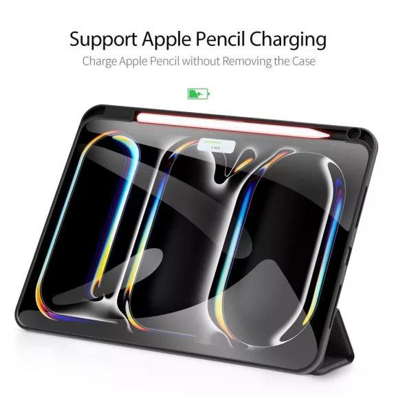 Dux Ducis Domo  iPad Pro 11 (2024 / 2025) kihajtható tok pencil tartóval, fekete