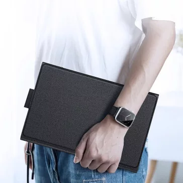   Dux Ducis TK Samsung Tab S9 FE/S10 FE kihajtható tok vezeték nélküli billentyűzettel, fekete