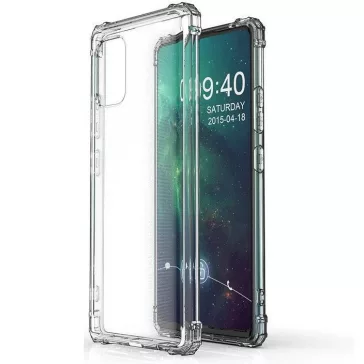   Samsung Galaxy A03 SM-A035F, Szilikon tok, légpárnás sarok, Wooze Silicone Armor, átlátszó
