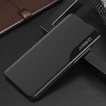   Samsung Galaxy A13 5G / A04s SM-A136U / A047F, Oldalra nyíló tok, stand, hívás mutatóval, Wooze FashionBook, fekete