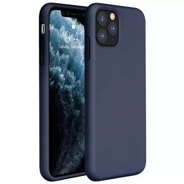   Samsung Galaxy A13 4G SM-A135F / A137F, Szilikon tok, Wooze Liquid Silica Gel, sötétkék