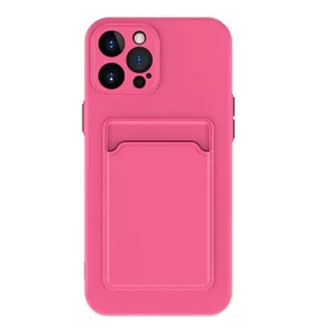   Samsung Galaxy A33 5G SM-A336B, Szilikon tok, kártyatartóval, Wooze Card Slot, magenta
