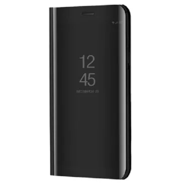   Samsung Galaxy A73 5G SM-A736B, Oldalra nyíló tok, hívás mutatóval, Smart View Cover, fekete (utángyártott)