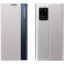Samsung Galaxy A73 5G SM-A736B, Oldalra nyíló tok, stand, hívás mutatóval, vékony csíkban, Wooze Look Inside, ezüst