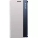 Samsung Galaxy A73 5G SM-A736B, Oldalra nyíló tok, stand, hívás mutatóval, vékony csíkban, Wooze Look Inside, ezüst