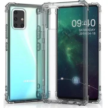   Samsung Galaxy A03 Core SM-A032F, Szilikon tok, légpárnás sarok, Wooze Silicone Armor, átlátszó