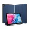 Huawei MediaPad M6 10.8, mappa tok, érintőceruza tartó, Dux Ducis Domo, sötétkék