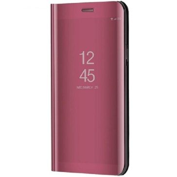   Xiaomi Poco F4 GT, Oldalra nyíló tok, hívás mutatóval, Smart View Cover, vörösarany (utángyártott)