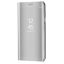 Huawei Honor Magic 4 Lite / X9 4G / X9 5G / X30, Oldalra nyíló tok, hívás mutatóval, Smart View Cover, ezüst (utángyártott)