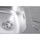 Luna Flex 1D 90 Inox Mosogató és Gamma Alfa Konyhai Csaptelep Szett