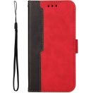 Xiaomi Poco F4 GT, Oldalra nyíló tok, stand, kártyatartóval, kézpánttal, Wooze Colour Wallet, piros