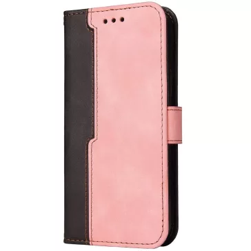   Xiaomi Redmi Note 9 Pro 5G / Mi 10T Lite 5G, Oldalra nyíló tok, stand, kártyatartóval, kézpánttal, Wooze Colour Wallet, rózsaszín