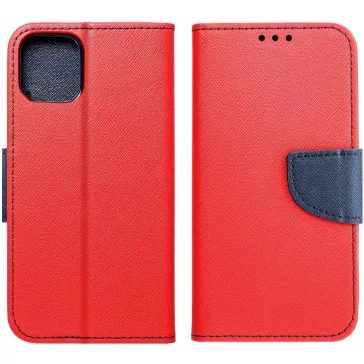   Samsung Galaxy A54 5G SM-A546B, Oldalra nyíló tok, stand, Fancy Book, piros
