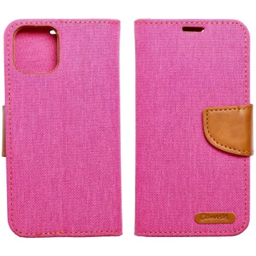   Samsung Galaxy A54 5G SM-A546B, Oldalra nyíló tok, stand, Canvas Book, rózsaszín
