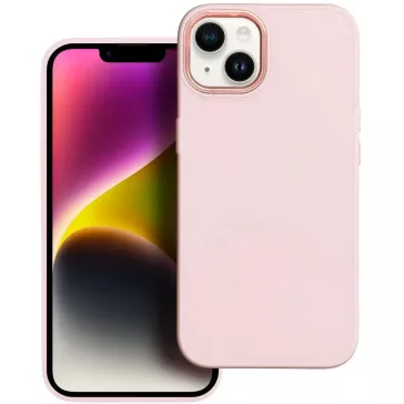   Samsung Galaxy A14 4G / A14 5G SM-A145F / A146B, Szilikon tok, közepesen ütésálló, fémhatású kamera keret, Frame Case, rózsaszín