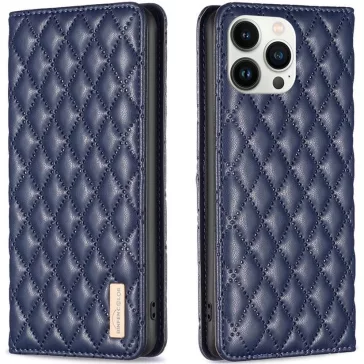   Samsung Galaxy A42 5G / M42 5G SM-A426B / M426B, Oldalra nyíló tok, stand, kártyatartóval, 3D rombusz minta, Wooze Pillow, kék