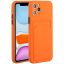 Huawei Honor Magic 5 Lite / X9a / X40, Szilikon tok, kártyatartóval, Wooze Card Slot, narancssárga