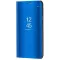Samsung Galaxy A24 4G SM-A245F, Oldalra nyíló tok, hívás mutatóval, Smart View Cover, kék (utángyártott)