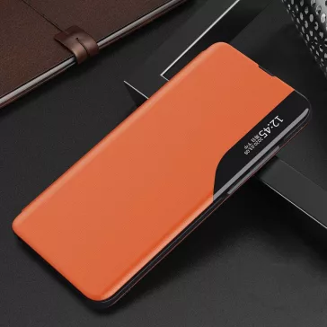   Samsung Galaxy A24 4G SM-A245F, Oldalra nyíló tok, stand, hívás mutatóval, Wooze FashionBook, sárga