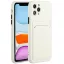 Samsung Galaxy A24 4G SM-A245F, Szilikon tok, kártyatartóval, Wooze Card Slot, fehér
