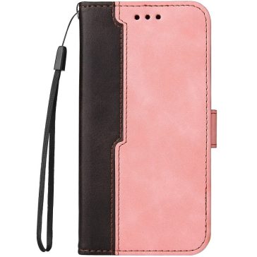   Samsung Galaxy M54 5G SM-M546B, Oldalra nyíló tok, stand, kártyatartóval, kézpánttal, Wooze Colour Wallet, rózsaszín