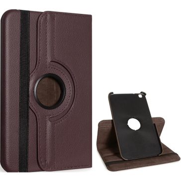   Samsung Galaxy Tab S9 Ultra 14.6 / Tab S10 Ultra 14.6 SM-X910 / X916B / X920 / X926B, mappa tok, elforgatható (360°), barna