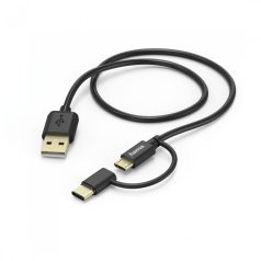 Hama 178327 Adatkábel micro USB/USB type C 2in1