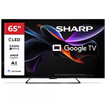   SHARP 65HR7265E UHD 4K 144Hz QLED Google TV + CP-AWS0101 AQUOS mélynyomó
