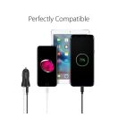 Spigen Essential F27QC Quick Charge 3.0 autós szivargyújtó töltő adapter, 2xUSB, fekete