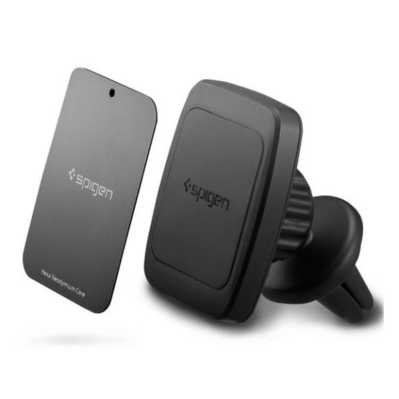 Spigen Kuel H12 mágneses forgatható univerzális autós tartó szellőzőrácsba, fekete