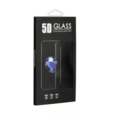   Apple iPhone X, 5D Full Glue hajlított tempered glass kijelzővédő üvegfólia, átlátszó