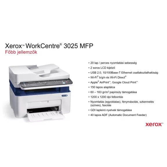 Xerox WorkCentre 3025 ADF MFP Xerox WorkCentre 3025 ADF MFP