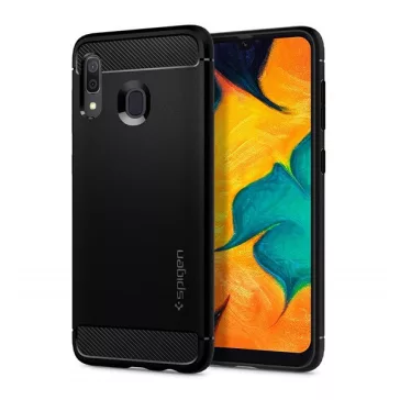   Spigen Rugged Armor Samsung A305 Galaxy A30 tok, Matte Black, fekete
