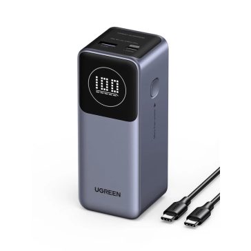   Ugreen 35526B Powerbank USB-A + Type-C 12000 mAh 100 W - Ezüst