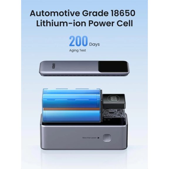 Ugreen 35526B Powerbank USB-A + Type-C 12000 mAh 100 W - Ezüst