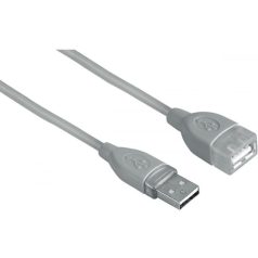 Hama USB 2.0 hosszabbító kábel A-A 0,5 m ezüst 39723