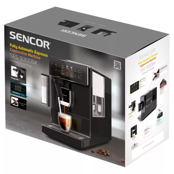 Sencor SES 9300BK Automata kávéfőző Sencor SES 9300BK Automata kávéfőző