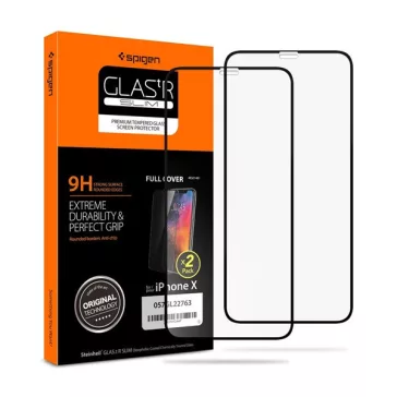   Spigen Glass FC Apple iPhone 11 Pro / Xs / X Tempered kijelzővédő fólia 2db