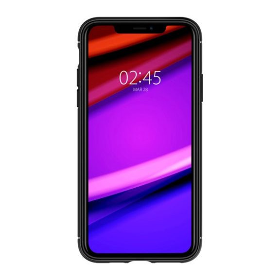 Spigen Rugged Armor Apple iPhone 11 tok, Matte Black, fekete